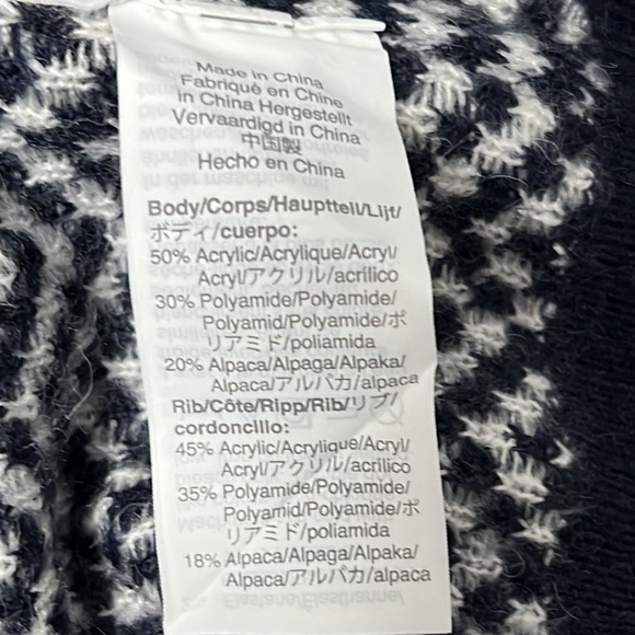 J.CREW BUTTON MOCKNECK SWEATER HERRINGBONE SIZE SMALL - Picture 7 of 9